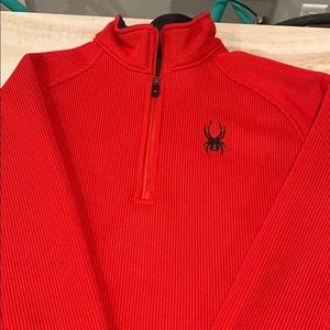 Spider 1/4 zip pullover.
